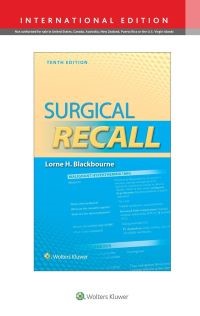  Surgical Recall Tenth, International Edition edition